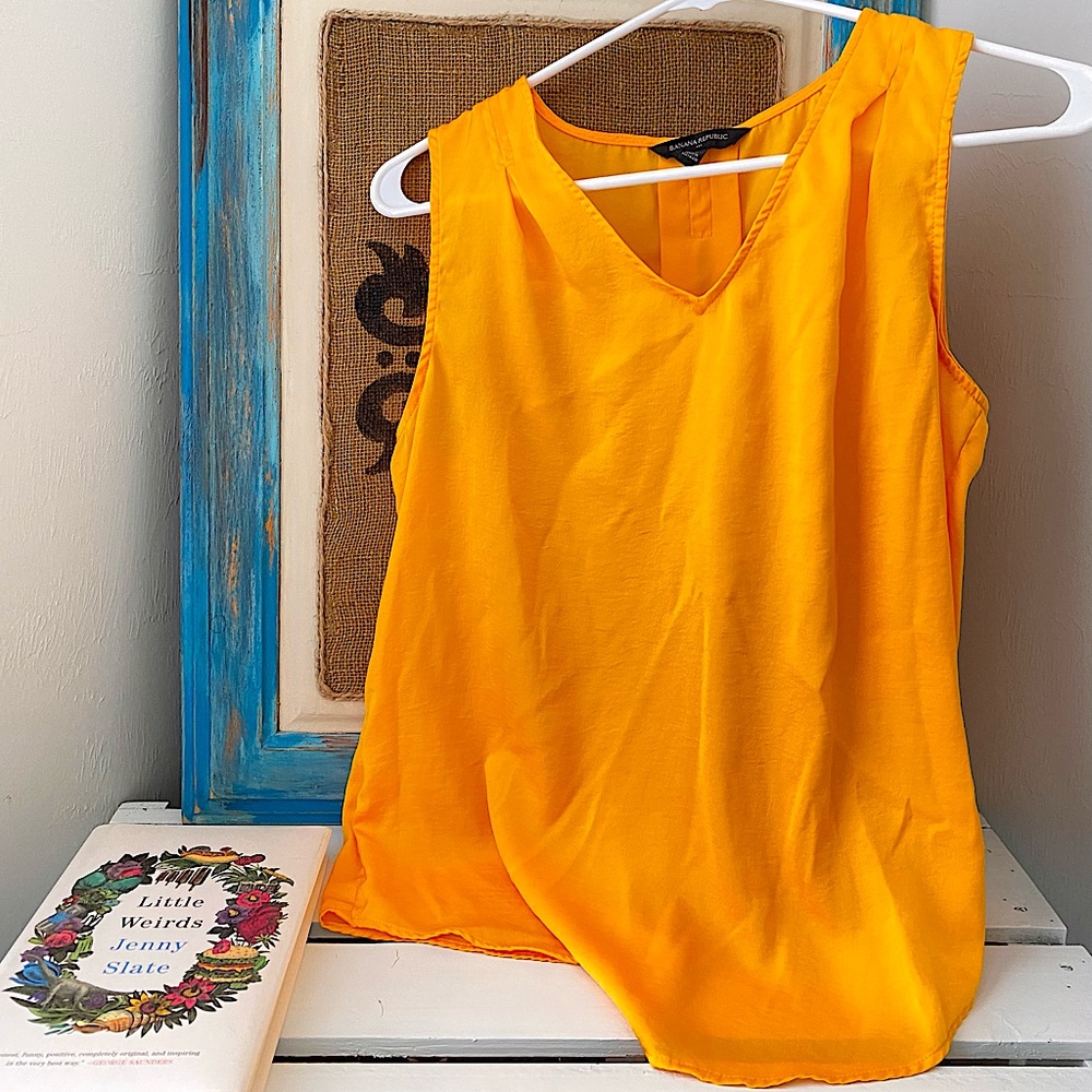 Banana Republic Mustard Tank Top Blouse, size XS